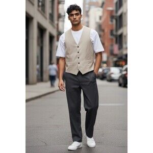 Men’s Tan Vest Size Large